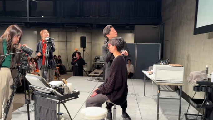 メンズメイク授業の様子4